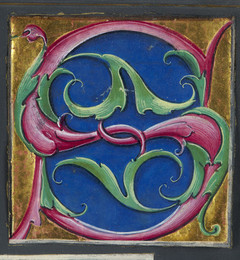 1962P59 Decorated initial letter 'S'