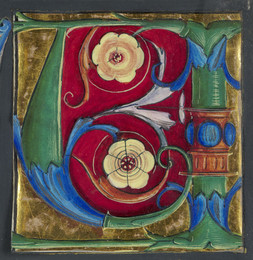1962P60 Decorated initial letter 'H' - Tobias and the Angel