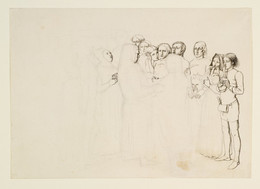 1906P619 Study for 'A Baron Numbering his Vassals'