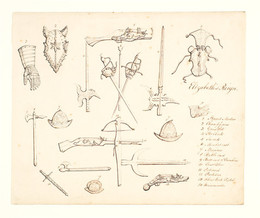 1906P616  Sketches of Armour - Study for Elizabeth I