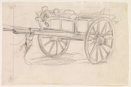 1906P569 The Plague of Elliant - Sketch of a Cart carrying the Dead