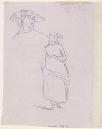 1906P583 Thomas Hood's Ruth - Two Figure Sketches