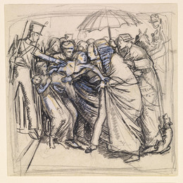 1906P626 The Prisoner's Wife - Sketch of the Wife confronting Judge