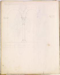 1952P6.28 Study of arches and a carved column