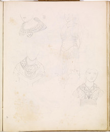 1952P6.36 Sketch of details of female costume