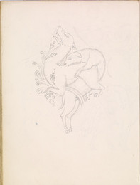 1952P6.43 Study of heraldic creatures