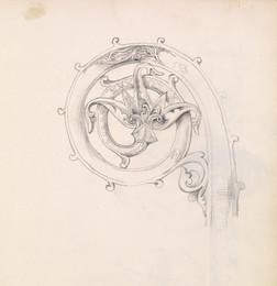 1952P6.8 Study for head of crozier