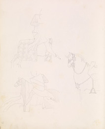 1952P6.83 Studies of horses and horsemen