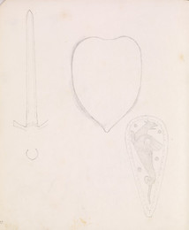 1952P6.87 Studies of shields and sword