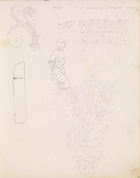 1952P6.92 Sketch of ironwork and decorative details