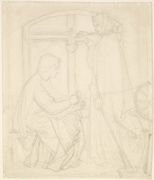 1904P487 Mary in the House of St John - Compositional Sketch