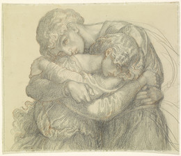 1904P492 The Blessed Damozel - Study for one of the Pairs of Lovers