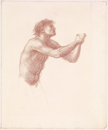 1904P97 The Hill of Venus - Male Nude - Study of one of the Reapers for Reapers Appealing to Venus
