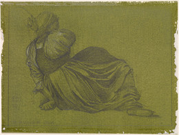 1911P66 The Passing of Venus - Study of a seated Woman