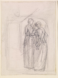 1906P627 Tennyson's Locksley Hall - Sketch of Mother and Daughter