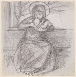 1904P313 Sketch of the Virgin and Child