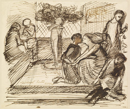 1904P341 Michael Scott's Wooing - Compositional Sketch