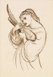 1904P351 Girl with a Musical Instrument