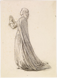 1904P410 The Prince's Progress - Figure Study of Woman in Drapery