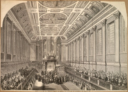 1970V1141 Engraving - The Queen's Visit to Birmingham Town Hall