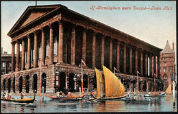 1995V632.387 Postcard - If Birmingham Were Venice - Town Hall