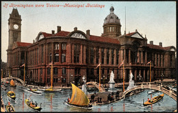 1995V632.388 Postcard - If Birmingham Were Venice - Municipal Buildings