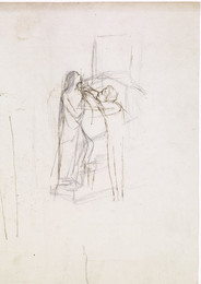 1904P458 Mary Magdalene at the Door of Simon The Pharisee - Rough Sketch