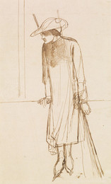1904P465 Dante at Verona - Figure Sketch