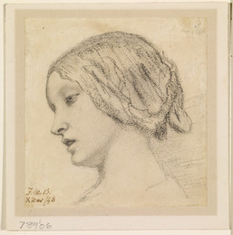 1906P789 Portrait - Emma Hill (later Mrs Madox Brown)