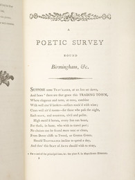2005.0962 Book - Bisset's Poetic Survey Round Birmingham