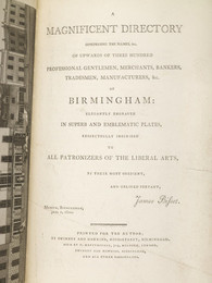 2005.0962 Book - Bisset's Poetic Survey Round Birmingham