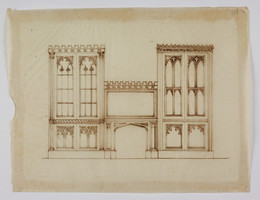 1974M3.169.1 Wilkinson Tracing, Design, possibly for a fire surround with cabinets