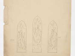 1970M238.4247 Design for Stained Glass Window for Moeraki, New Zealand