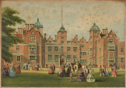 1938P679.1 The Queen's Visit to Warwickshire: Aston Hall
