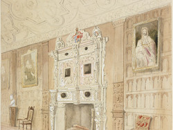 1979P137.3 Aston Hall - The Long Gallery Fireplace And Surround
