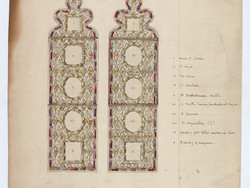 1970M238.2516 Design for Stained Glass Window for Muncaster Castle