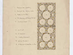 1970M238.2517 Design for Stained Glass Window for Muncaster Castle