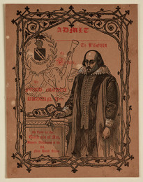 1906P798.1 William Shakespeare - Invitation Card