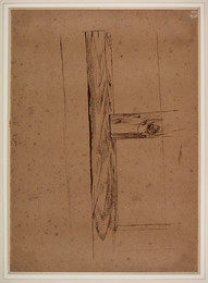 1906P805 Study of Part of a Wooden Fence