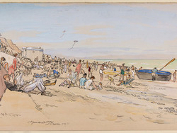 1943P288 The Bathing Hour, West Bay, Cromer