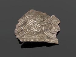 600 Stamped silver fragment [K75]