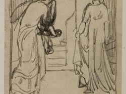 1927P627 Pygmalion and the Image - Sketch for Pygmalion seeing the Image come to Life