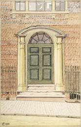 1958V396 Doorway of No 2 St Mary's Row, Birmingham
