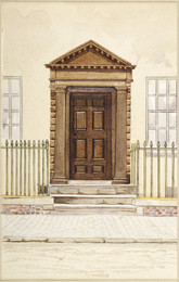 1958V394 Doorway of 21, Whittall St, Birmingham