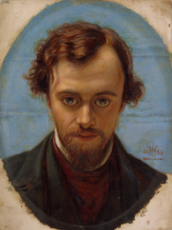 1961P33 Portrait of Dante Gabriel Rossetti at 22 years of Age