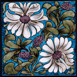 1981M118 Wall Tile - Sprig of flowers