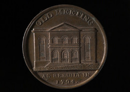 1939N161 18th Century Copper Token - Old Meeting House, Birmingham