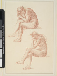 1904P206 The Lament - Nude Female - Two Studies for the Figure on the Right