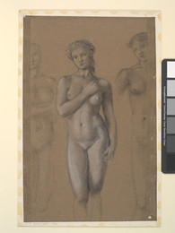 1904P9 Female Nude - Three Studies, possibly for Venus